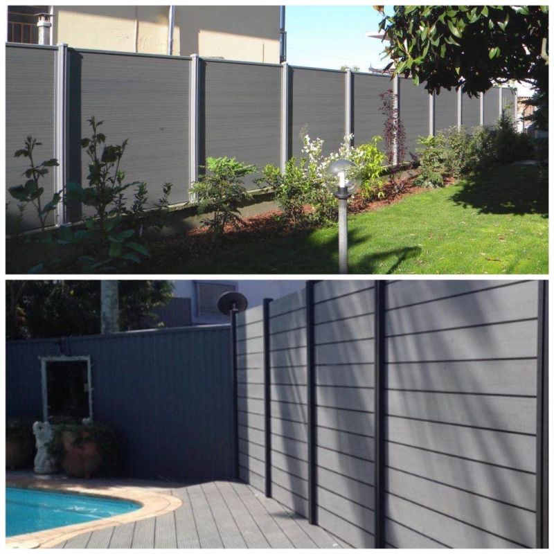 Best Quality Wood Plastic Composite Fence Panel Waterproof Board Outdoor WPC Fence Board DIY Fence WPC