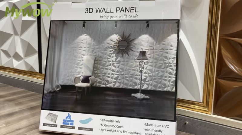 Fire-Retardant 3D PVC Wall Panel for Wall/Ceiling Decoration