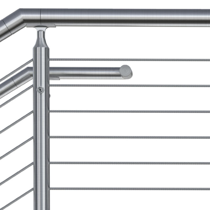 Outdoor Metal Ss Balustrades Handrails Deck Railing Systems with Cable