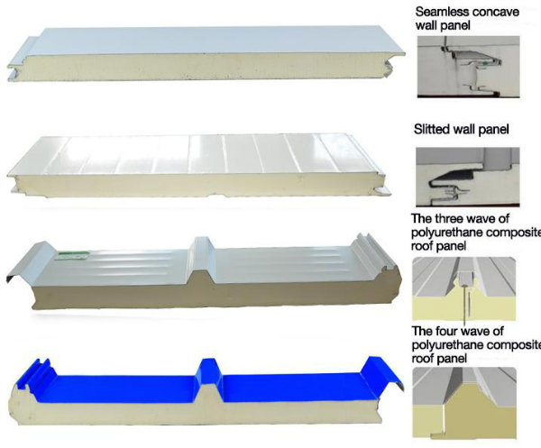 PU Sandwich Wall/Roof Panel with Metal Sheet and PU Core