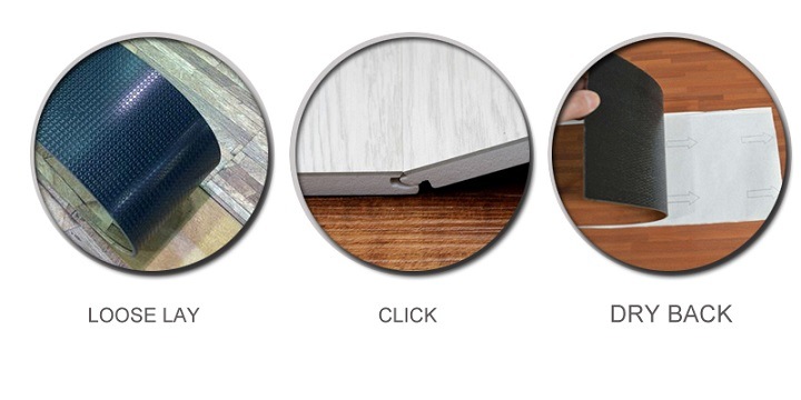 5.5mm Non-Slip WPC Flooring Plastic Wood Plank