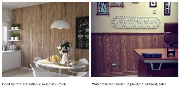 400mm Width Indoor Roof Plastic PVC Laminated Wall Panel