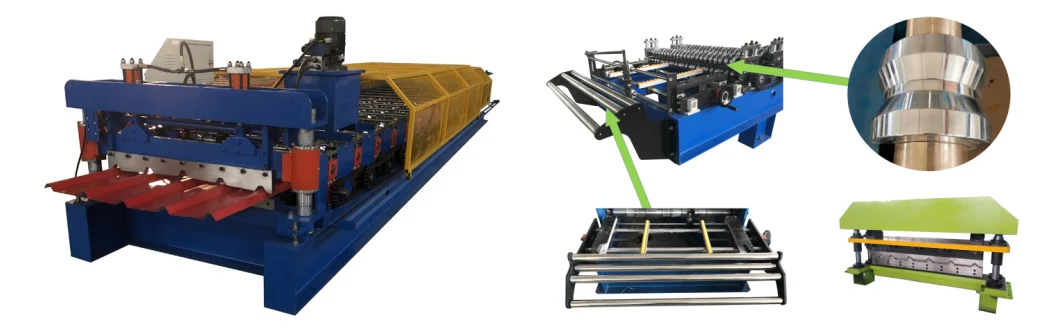 Trapezoidal Tile Roof Panel Roll Forming Machine Tile Roof Machine for Building Material