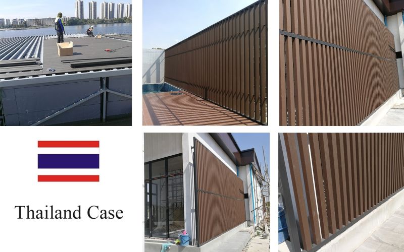 Deep Embossed Wood Grain WPC Outdoor Decking of High Quality