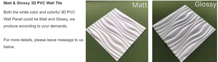 500*500mm Environmental PVC 3D Wall Panels for Interior and Exterior