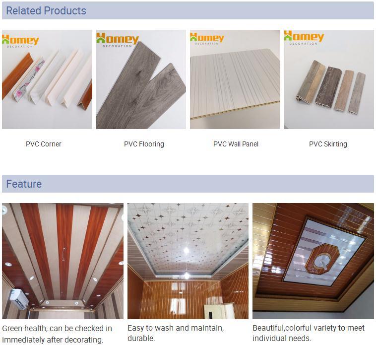 Cielo Falso PVC Ceilings and Heat Insulation Function PVC Ceiling Panel