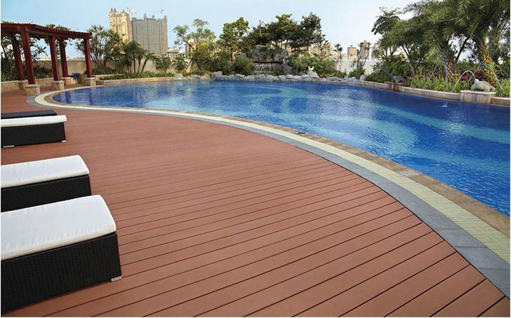 New Co-Extrusion WPC Flooring for Outdoor Swimming Pool