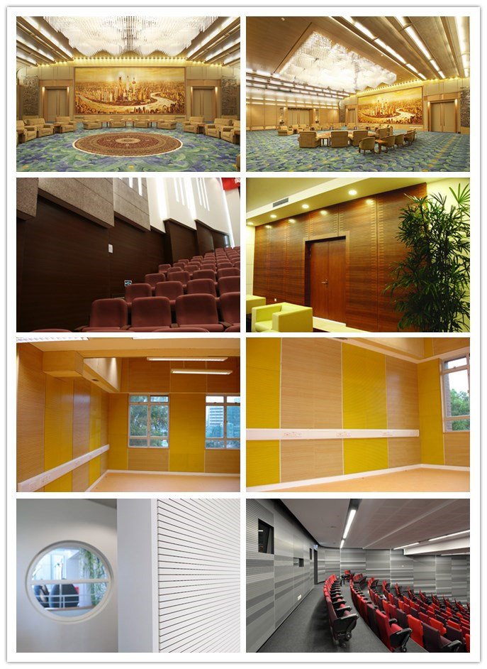 MDF Board Acoustic Material Perforation Wooden Timber Acoustic Wall Panels