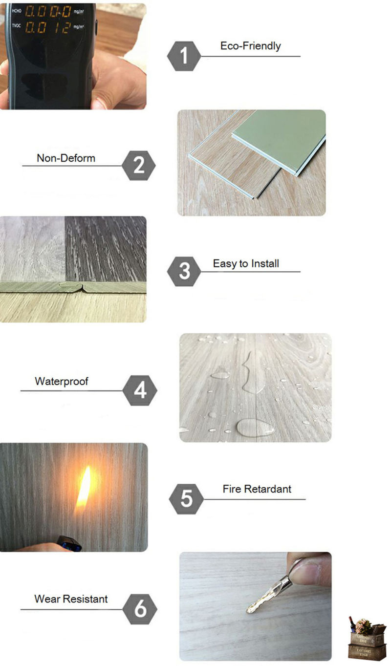 New Style Wood Waterproof Plastic Click PVC Flooring