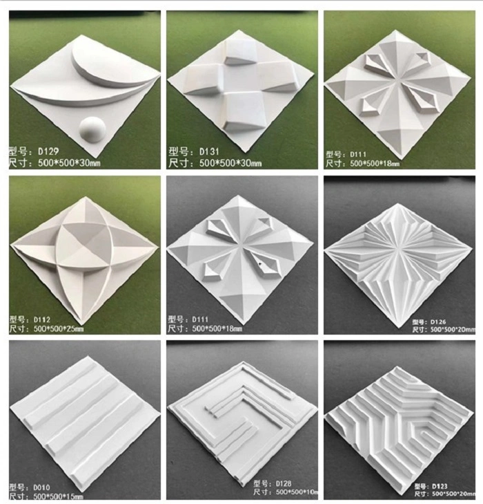 High Quality Modern 3D PVC Panels Interior Decoration Wall Panel Tiles for Walls