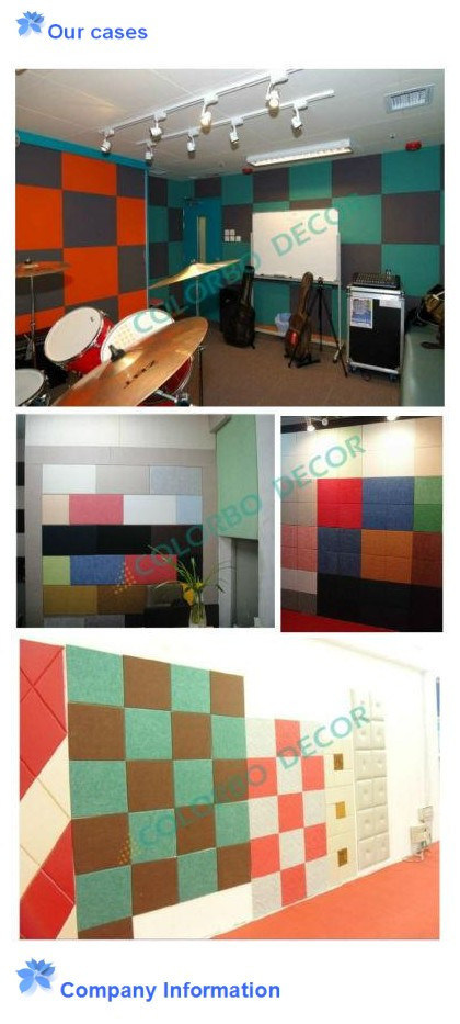 Acoustic Material Polyester Fiber 3D Interior Panels