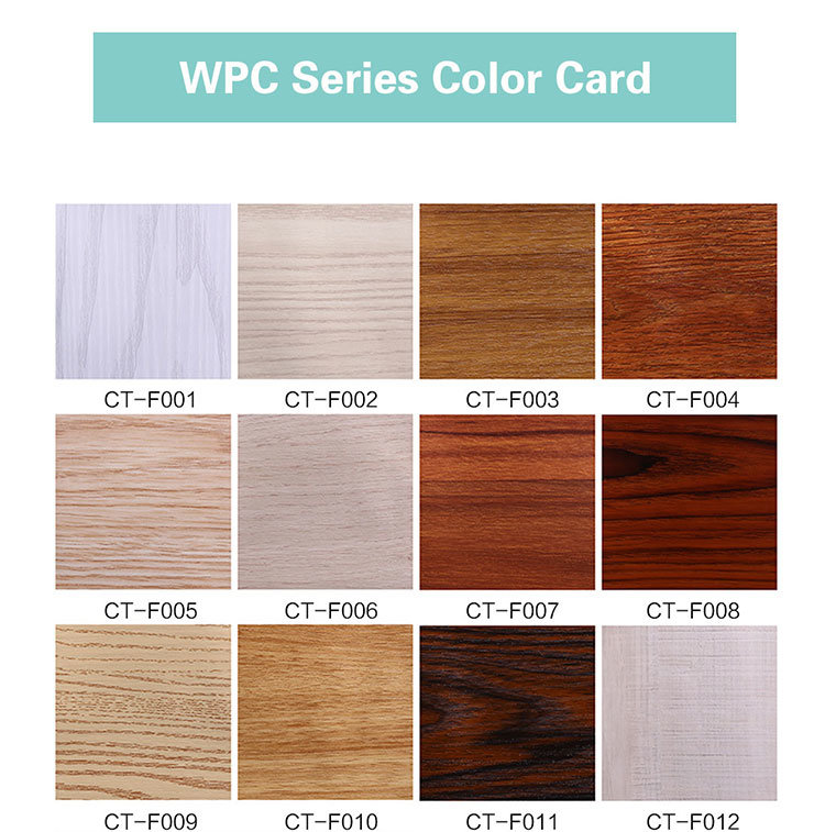 Outdoor WPC Wall Panel Exterior Composite Wall Siding WPC Wall Cladding