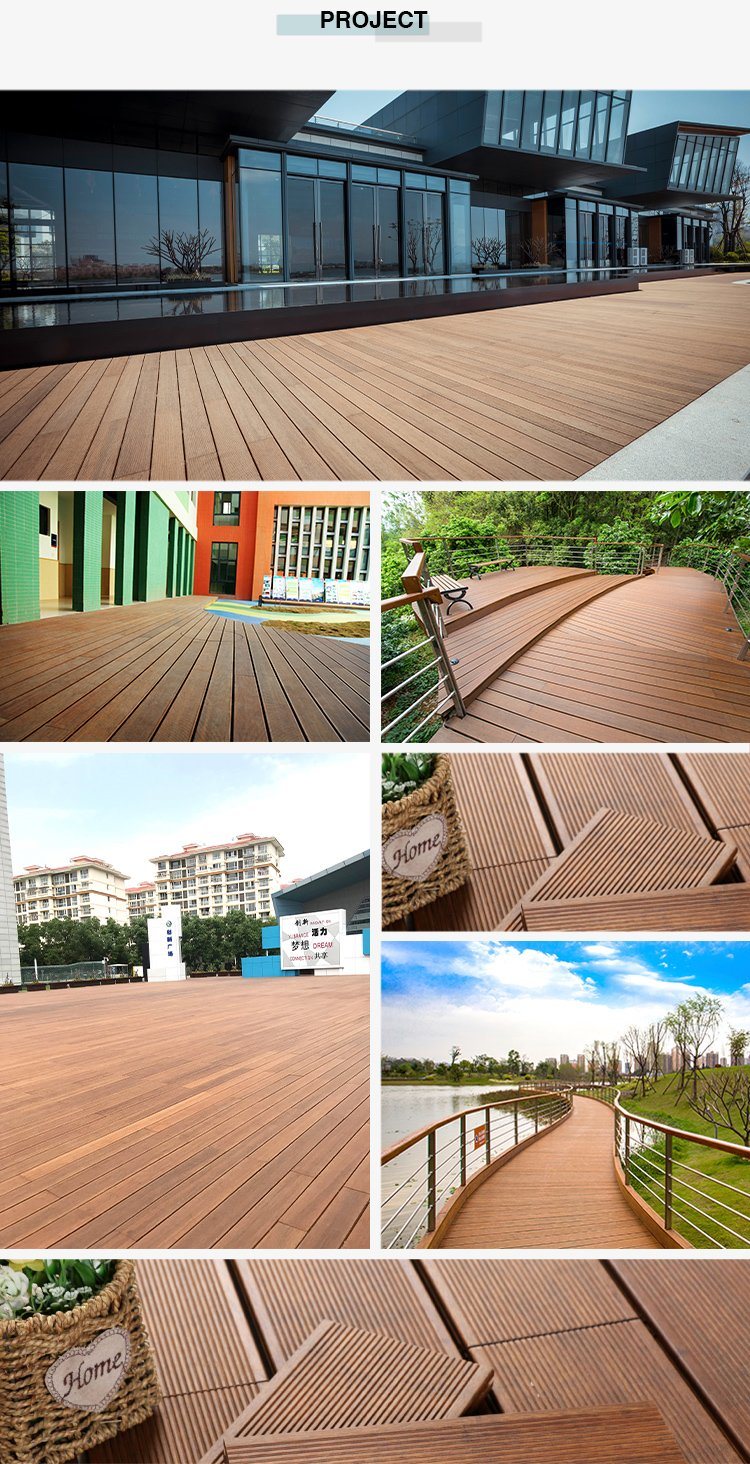 Anti-Slip Exterior Bamboo Decking Floor Finish Material for Office Building