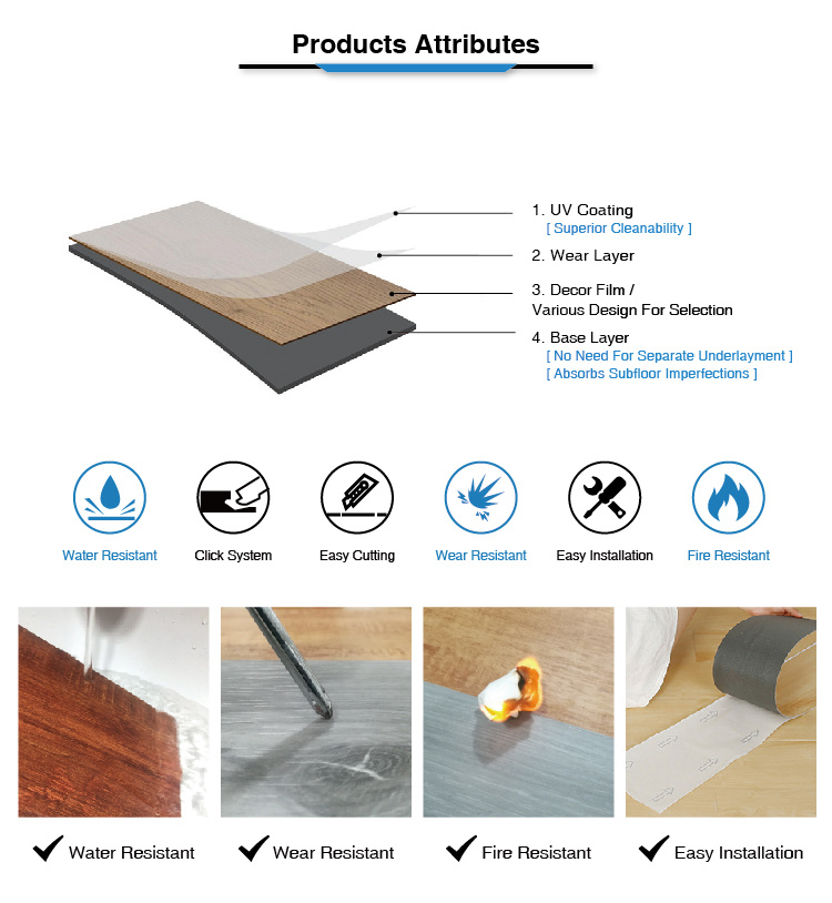 Modern Luxurious Vinyl Plank Plastic Wood Plank Flooring PVC Flooring Plank Plastic Floor