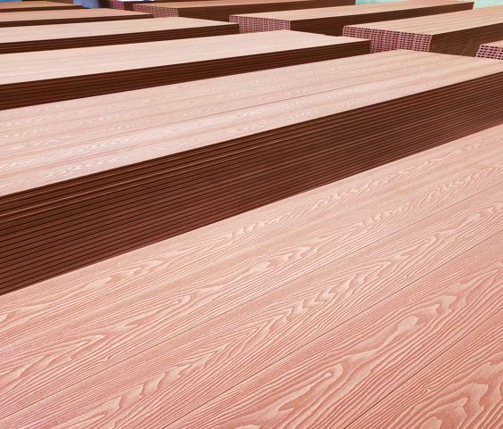 Solid 3D Grain WPC Wood Plastic Composite Decking