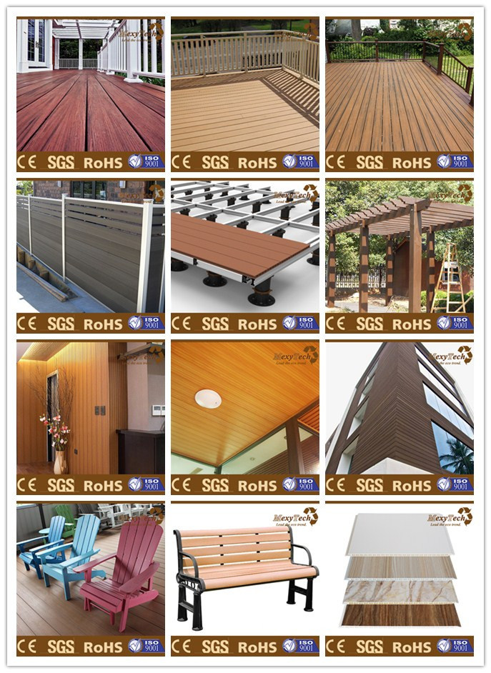 UV Resistant Outdoor Wood Plastic Composite Manufacturer WPC Decking Board