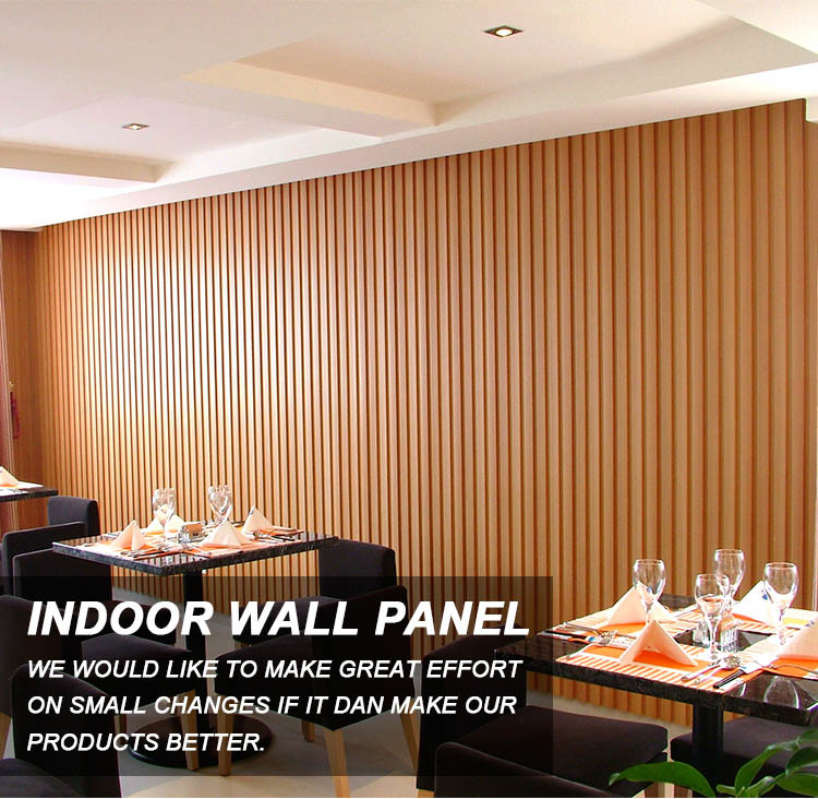Popular Product WPC/PVC Wood Plastic Compositei Fashion Decorative Indoor Wall Panels 159*10mm