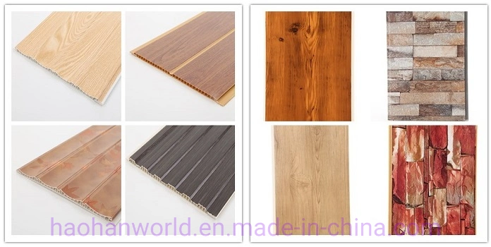 25cm 2.8kg Popular Interior Laminate Wood PVC Ceiling Panels 2020