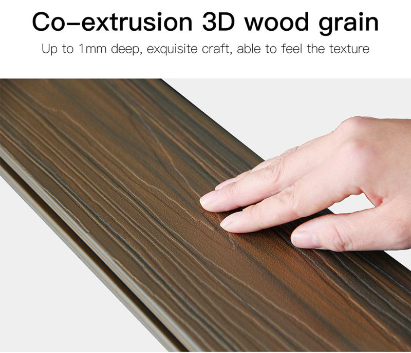 Crack-Resistant Portable Composite Co-Extrusion Co-Extruded WPC Outdoor Solid Deck Board