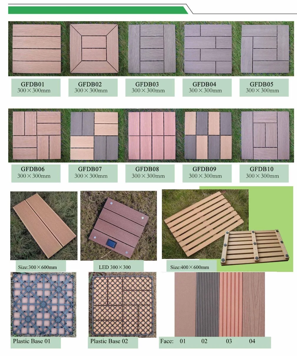 High Quality New Generation Co-Extrusion Composite Decking Flooring/WPC DIY Decking (300*300)