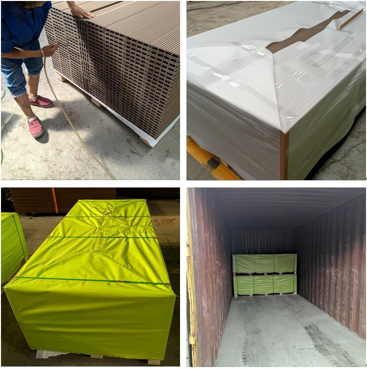 Anti-UV Waterproof WPC Flooring Composite Outdoor Decking Board 135*25.5mm