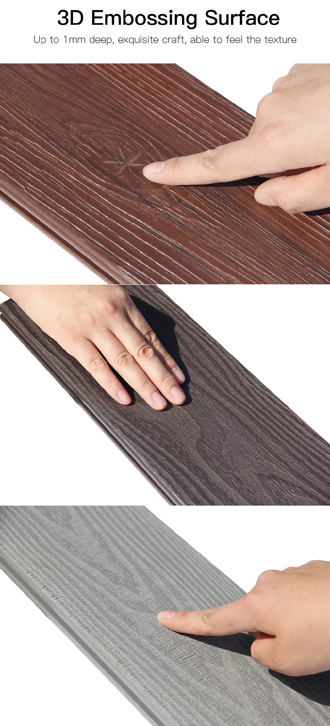 Wood Plastic Composite Outdoor Decorative WPC Decking