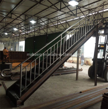 Galvanized Steel Stairs with Handrails