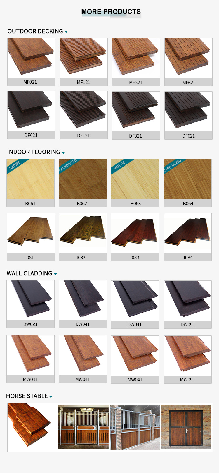 Anti-Slip Exterior Bamboo Decking Floor Finish Material for Office Building