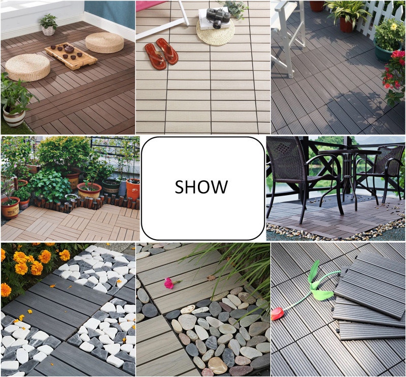 Easy Instllation WPC DIY Tiles/Cheap WPC Tiles/WPC Decking