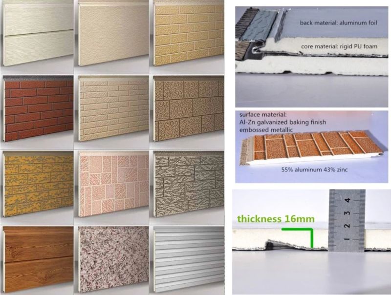 Embossed Metal Exterior Interior 3D Decorative Brick Wall Panels