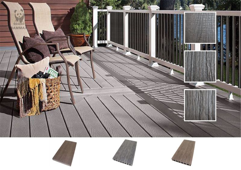 Exceptional Slip Resistance Terrace Patio Flooring Balcony Plastic Wood Backyard Floor Boards WPC Composite Decking Plank