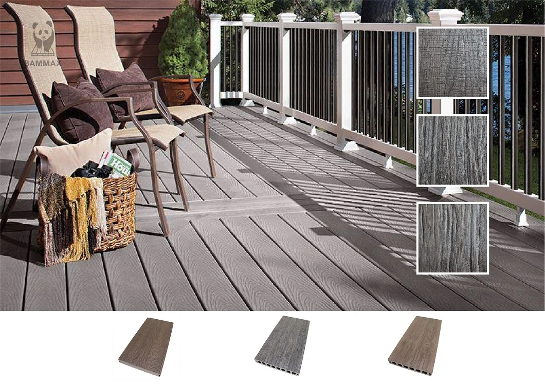 Exterior WPC Decking Composite Timber Decking Fire Proof Engineered Flooring Plank