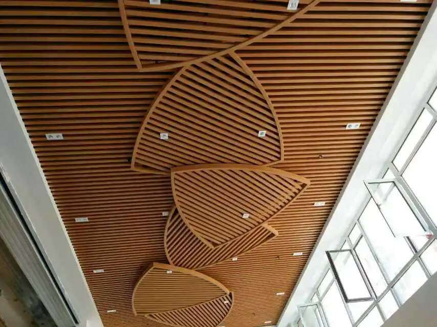 Eco-Friendly Wood Plastic Composite PVC Wall Panel, WPC PVC Indoor Wall Panel Ceiling