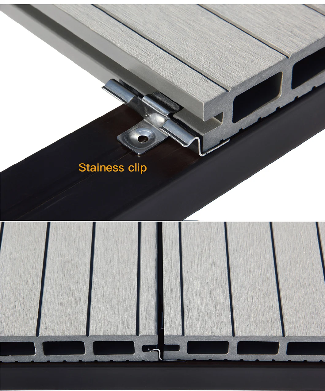 Tw-02c Wood Plastic Composite WPC Flooring, WPC Decking Floor, Outdoor Flooring WPC Decking