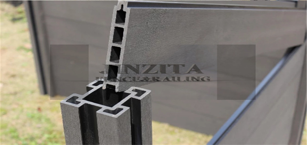 Metal Fence Composite Decking WPC Board Building Material WPC Fencing