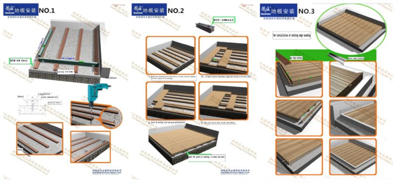 Outdoor WPC Floor Boards Terrace Waterproof Composite Decking