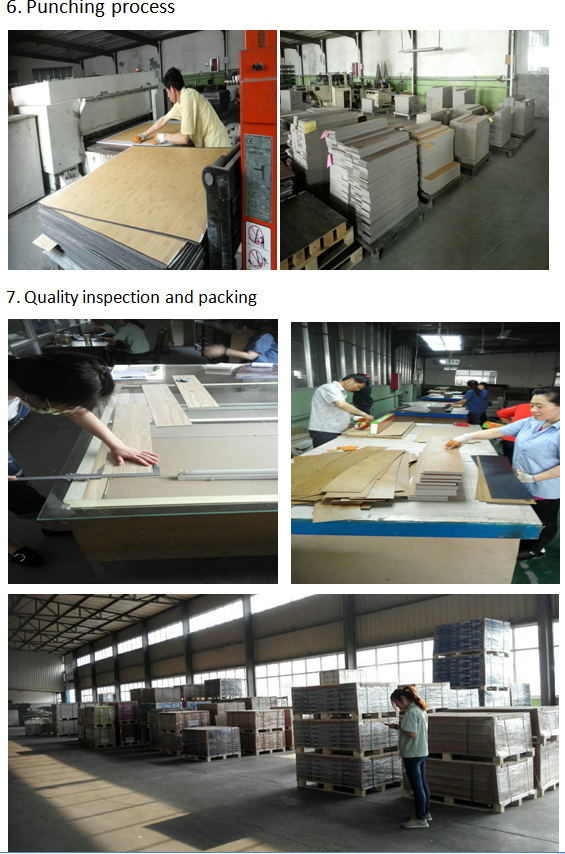 Laminate/Laminated Flooring China Supply Wood Grain PVC Flooring Plank Plastic PVC/Spc/Vinyl Flooring