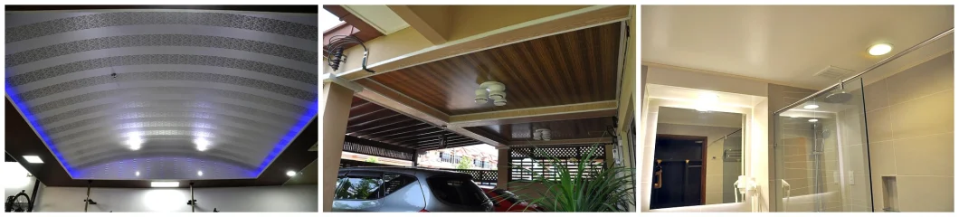Interlocking Plastic Roof False Tablilla Techos Cielo Raso Spandrel Ceiling Techos En PVC Laminated Panel
