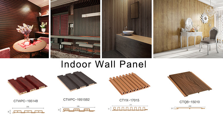 Waterproof Decorative Building Cheap Wood Plastic Composite WPC Cladding WPC Wall Panel Outdoor