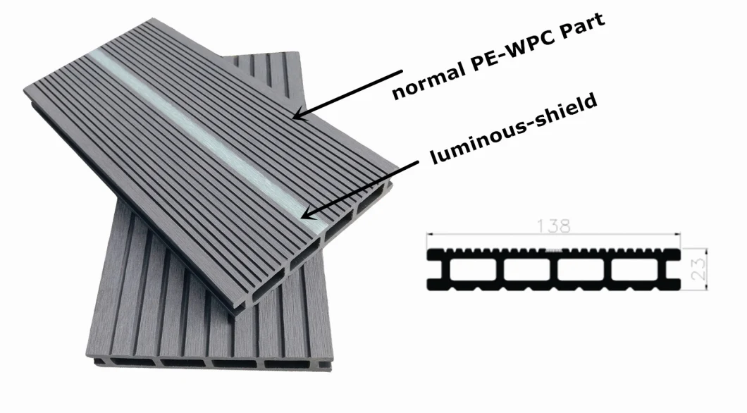 Co Extrusion Decking Floor Outdoor WPC Co Extruded Board WPC Floor
