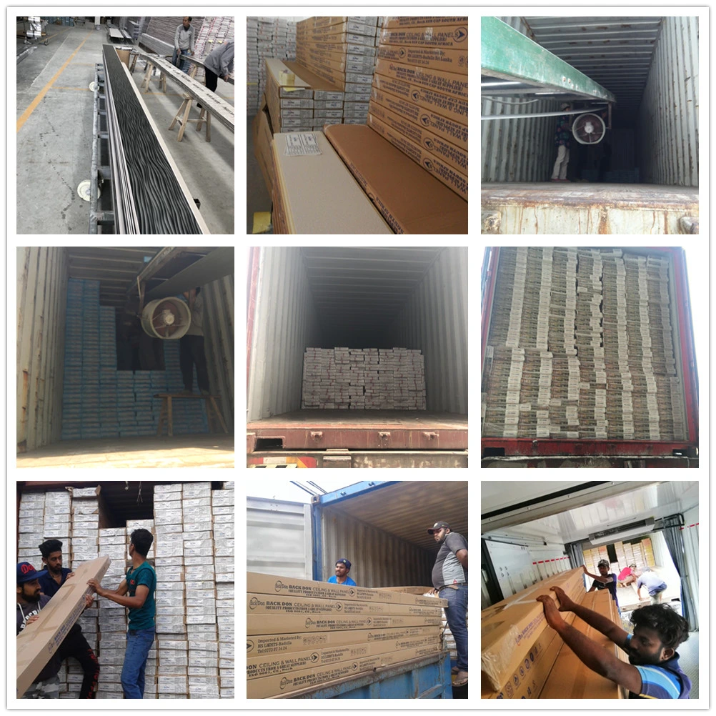Plastic Wood Grain Building Material Ceiling Panels PVC Wall Panels PVC Ceiling Tile Glossy PVC Panel Techo De PVC Panel De PVC for South America Market
