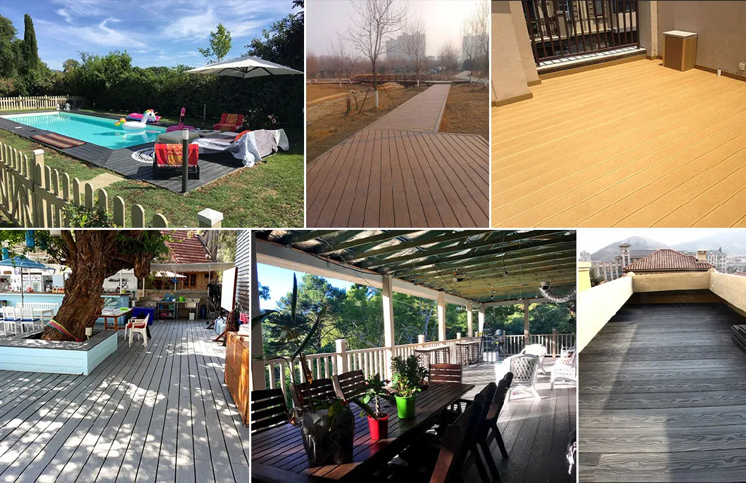 Mold Resistant Wood Plastic Composite WPC Co-Extrusion Decking (TH-16)