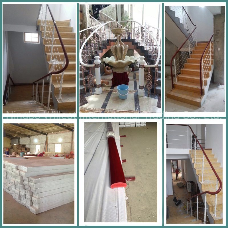 PVC Coated Handrail Stairs Railing for Outdoor Step Used&#160;