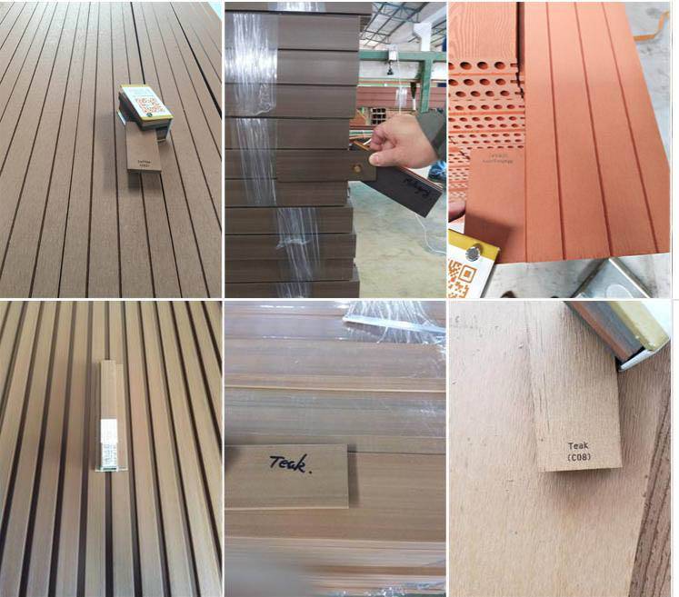 Guangdong Factory Plastic Composite Outdoor Wood Grain WPC Decking for Swimming Pool