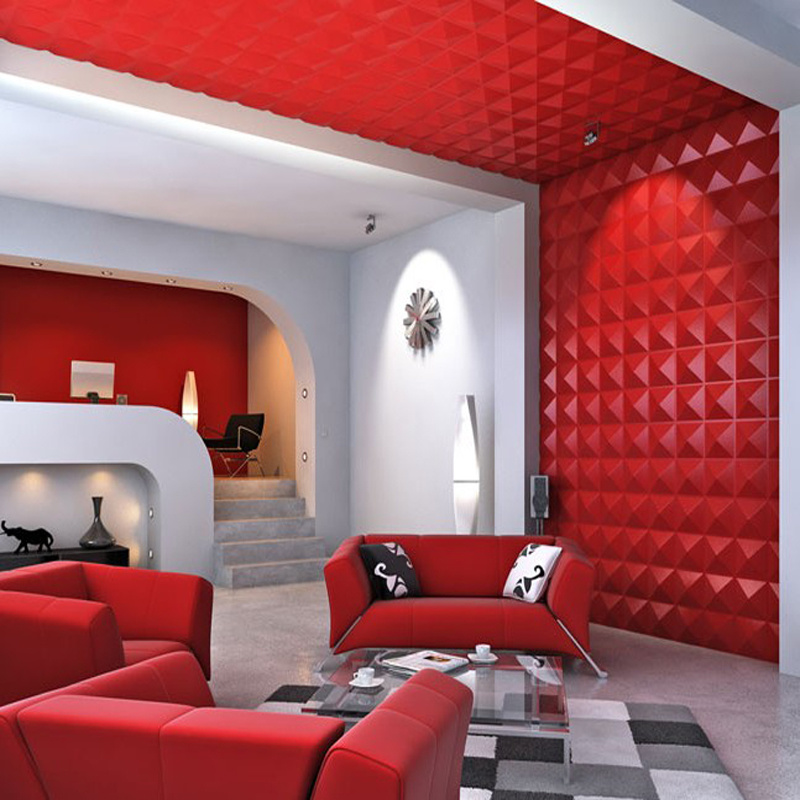 Modern PVC 3D Wall Panel for Interior and Exterior Home Decorative
