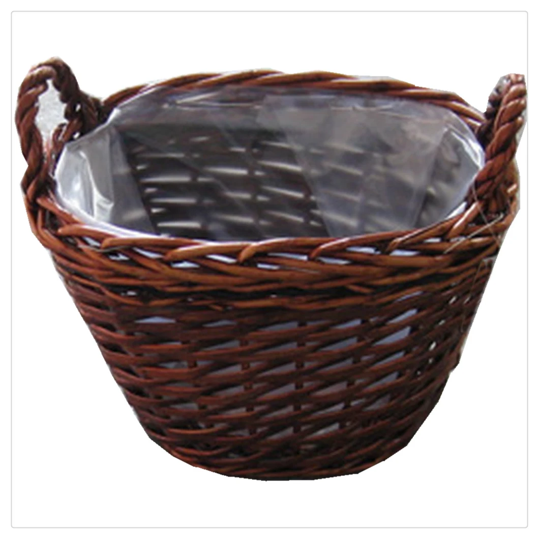 Weaved Flower Basket Pot Wicker Willow Rattan