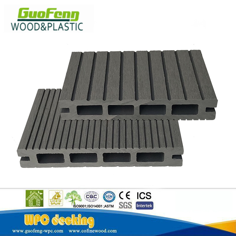 Easy Installation Outdoor Wood Plastic Composite Deck / WPC Decking Boards