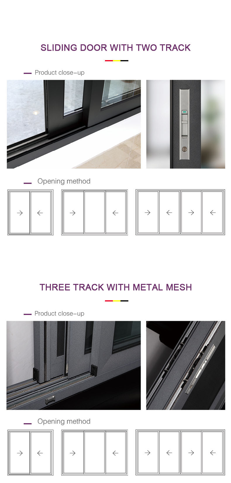 Large Wholesale Exterior Balcony Aluminum Double Glass Low E Insulated Sliding Door Floor to Ceiling Aluminium Doors