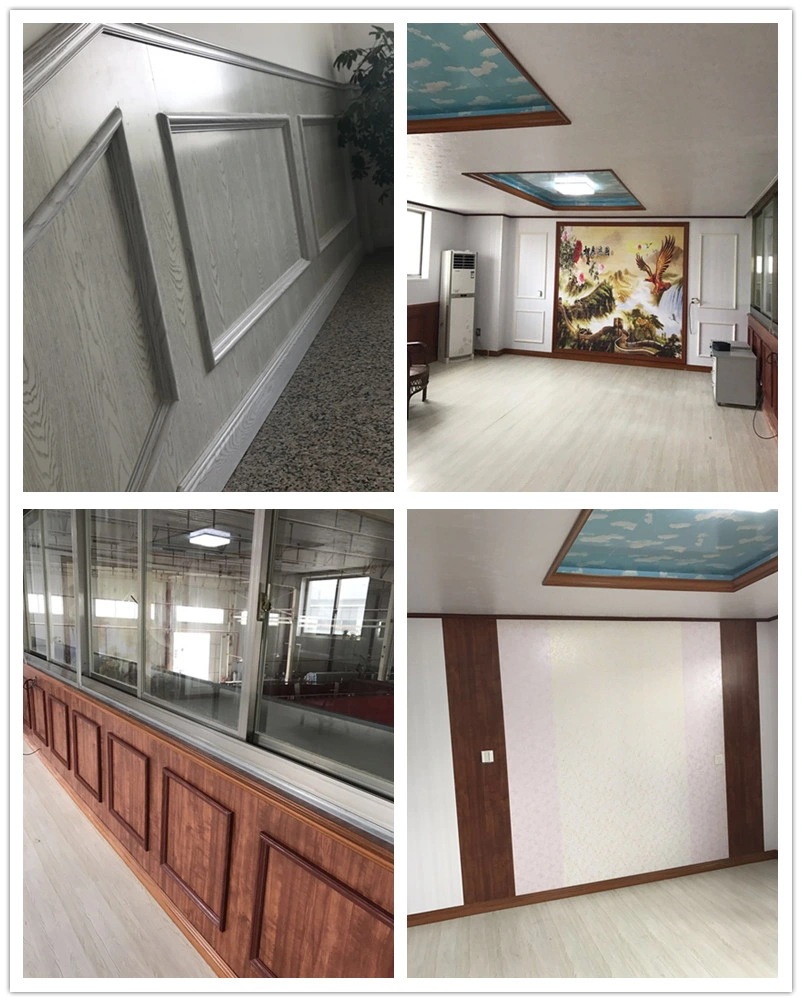 White Ceiling Panel Tile Accessories Decoration PVC Corner Line