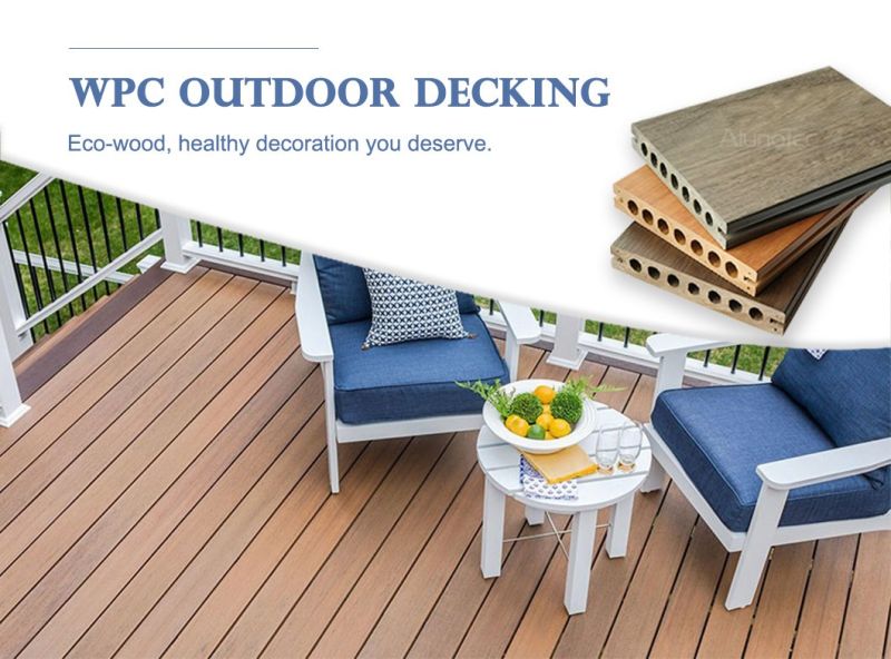 Swimming Pool Anti-Scratch WPC Decking Outdoor Boards Wood Composite Decking